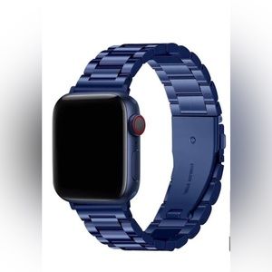Fullmosa Luxury Apple Watch Band Blue Stainless Steel Fits SE 1 - 9